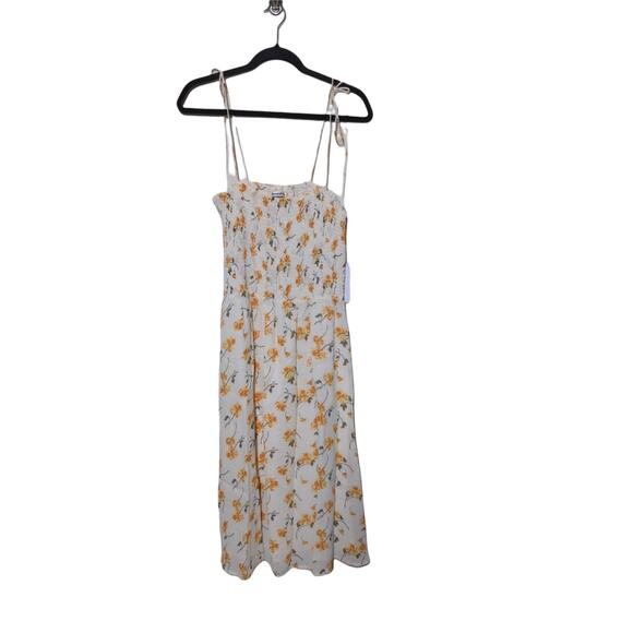 Reformation Sable Dress in Yellow Floral Print – Size XL – NEW - Picture 1 of 12